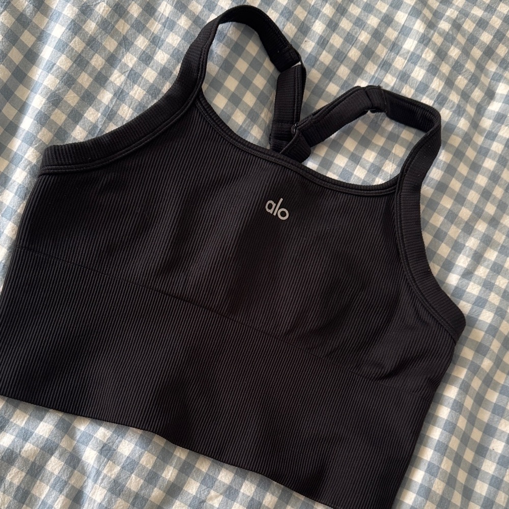 ALO Seamless ribbed bra tank - Picture 4 of 5